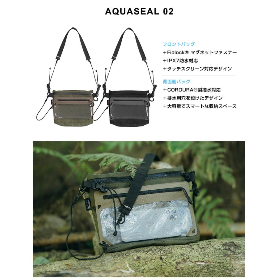 撥水加工のCORDURA サコッシュバッグ×IPX7 完全防水スマホバッグ