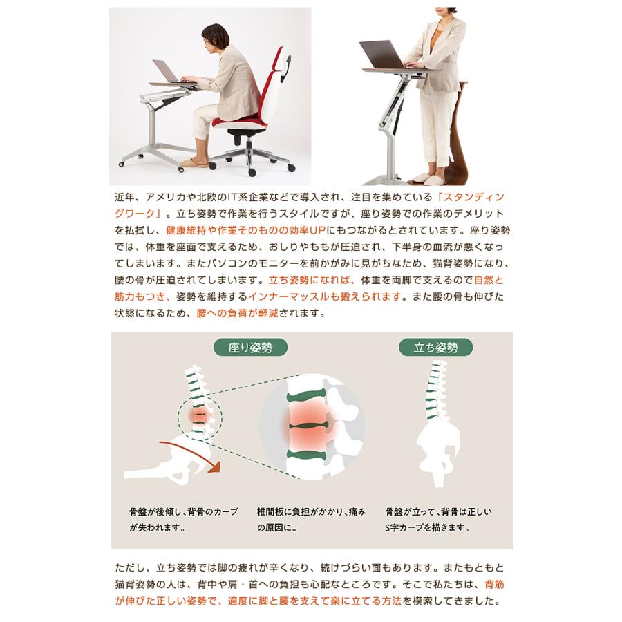 立ちながら座るイス スタンディングチェア 健康 立ちながら仕事 立つ