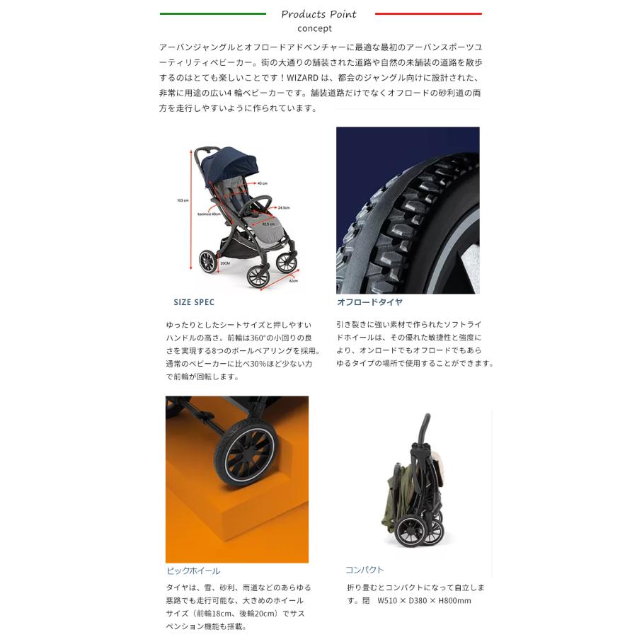 Pali Magic マジック 自動クローズ機能 ベビーカー 乳母車 コンパクト4