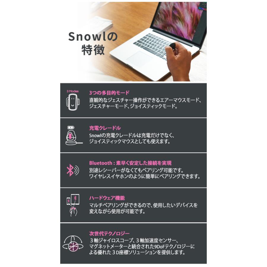 未来は僕らの手の中に！？空中で操作できるリング型フィンガーマウス Snowl(スノール) ウェアラブルリング型デバイス 指につけて空中で操作する新発想マウス｜offer1999｜03