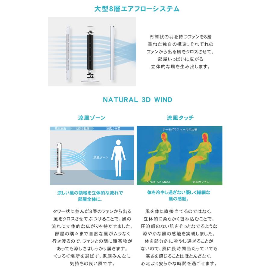 Kirala Air Mare キララエアー ハイブリッドタワーファン マーレ 空気