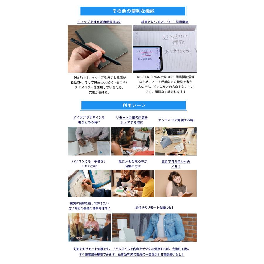 DigiPen+B-Note デジペン デジタルノート 日本製ノート スマートノート