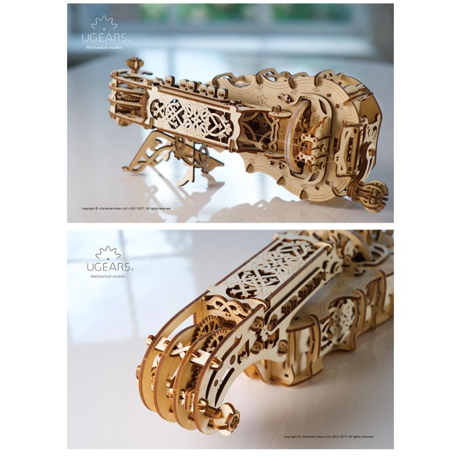 ギフトラッピング無料 Ugears ハーディーガーディー ユーギアーズ Hurdy Gurdy 70030 木製組み立てキット DIY楽器 ギター 木製模型 木製パズル 男心くすぐる｜offer1999｜06