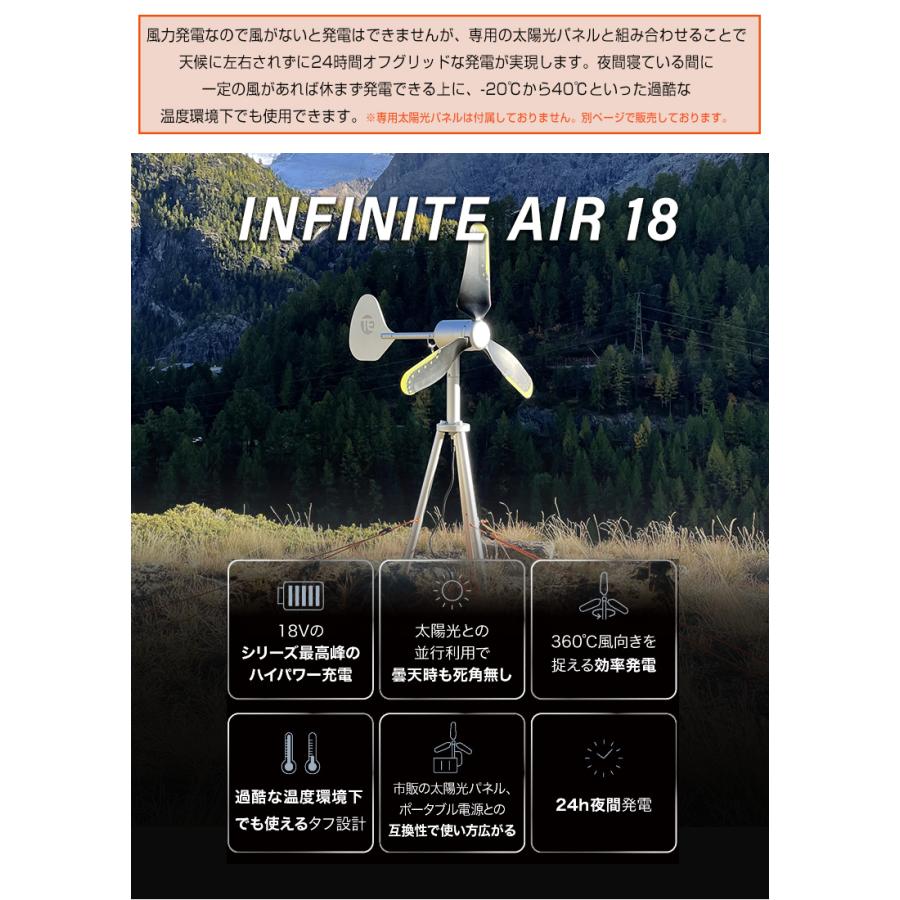 INFINITE AIR 18 家庭用 風力発電機 インフィニットエアー ポータブル