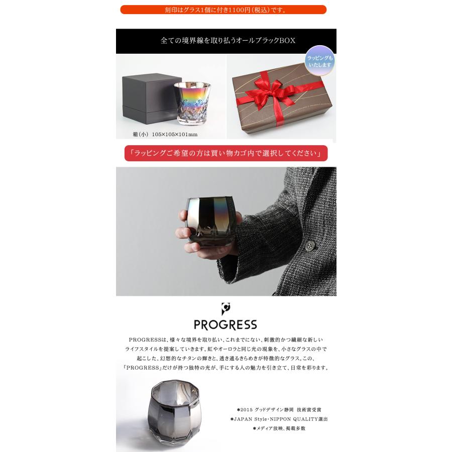 PROGRESS Vertex グラスタンブラー 340ml Infinite Silver プレゼント ギフト チタン お酒 グラス 日本製 プログレス レックス  名入れ 母の日 父の日 誕生日の画像