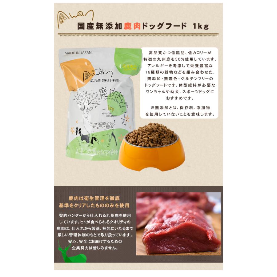国産 Awan 鹿肉ドッグフード 1kg エイワン エーワン 鹿肉 ペットフード