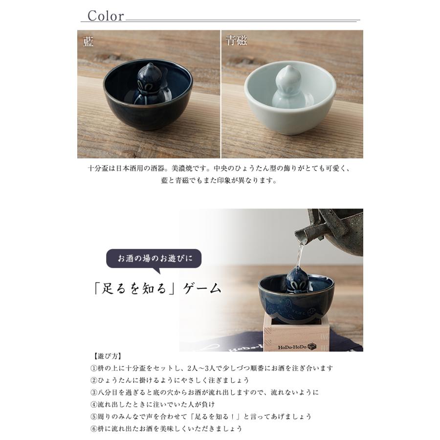 ひょうたん十分盃ほどほど ギフトセット 磁器 青磁 日本酒 酒