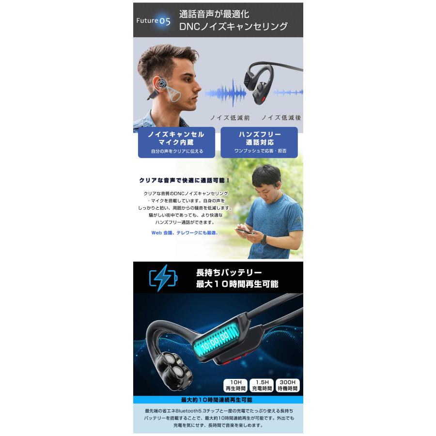 Rocbo SPORTS HEADSET 空気伝導イヤホン Rocbo 空気伝導イヤホン ロクボ 耳を塞がない 耳が痛くならない 耳を塞
