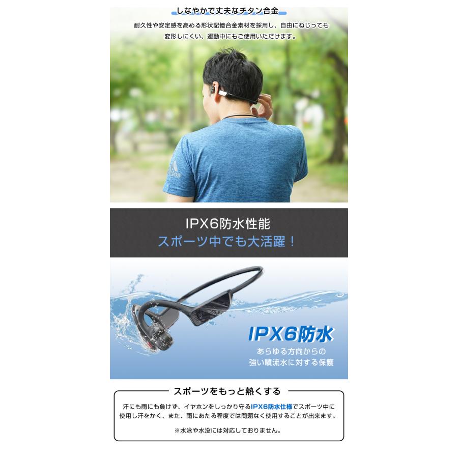 Rocbo 空気伝導イヤホン ロクボ 耳を塞がない 耳が痛くならない 耳を塞