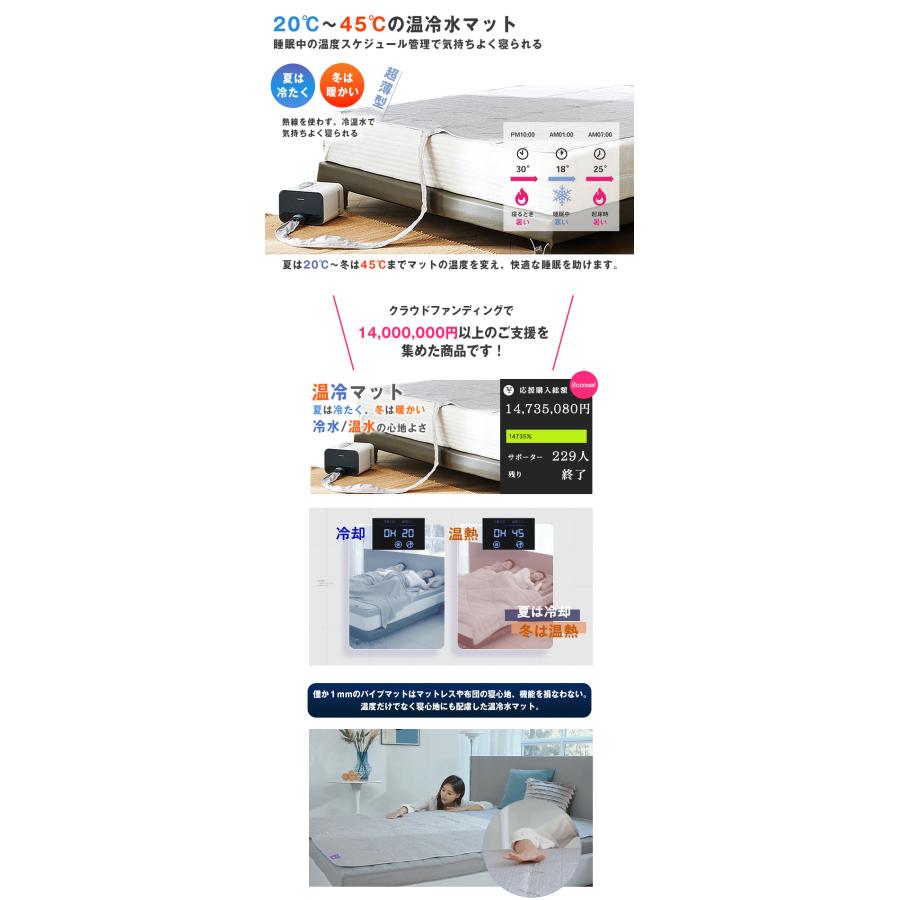 温水マット ダブル 温冷水マット 温熱マット 温冷マット 1mm 超薄型
