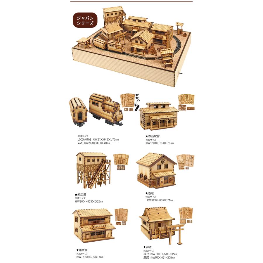 鉄道ジオラマ 組み立てキット CRAFT VILLAGE ヨーロッパ or ジャパンの