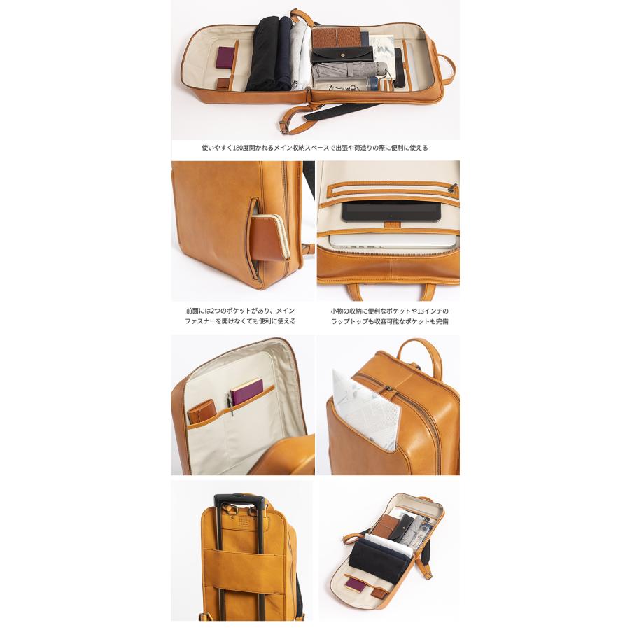 IKUTA KABAN スクエア SQUARE SE001 リュック バックパック 鞄 かばん カバン バッグ バック リュックサック 男女兼用 日本製 本革レザー 本革  プレゼントの画像
