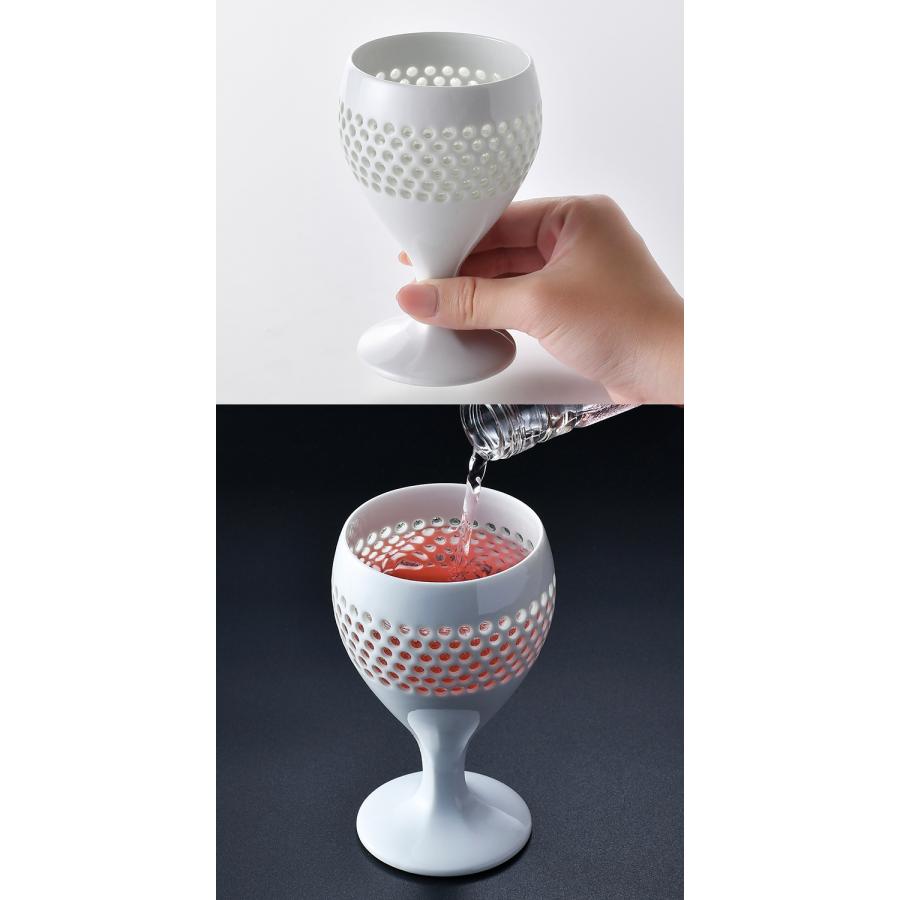 水晶彫 丹心窯 水晶プレミアム ショートワイングラス ワイングラス