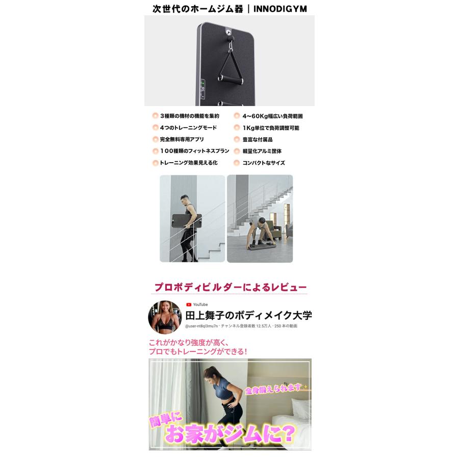 INNODIGYM 家庭用ジムマシン INNODIGYM インノディジム ホームジムマシン 筋トレ器具 自宅 家トレ