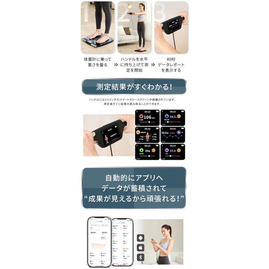 tokuyo 8点センサー 体組成計 高精度測定 ジムレベル 最大51項目 正確