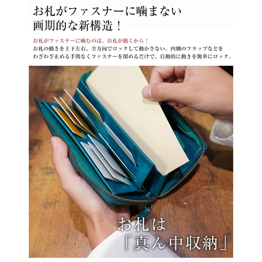STUDIUM 1秒財布 超時短 財布 長財布 ウォレット ラウンドファスナー