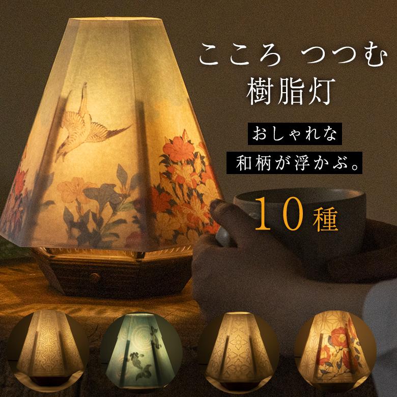 樹脂灯 灯紋様 重重 観月 和照明 和風照明 和紙ライト 和紙ランプ