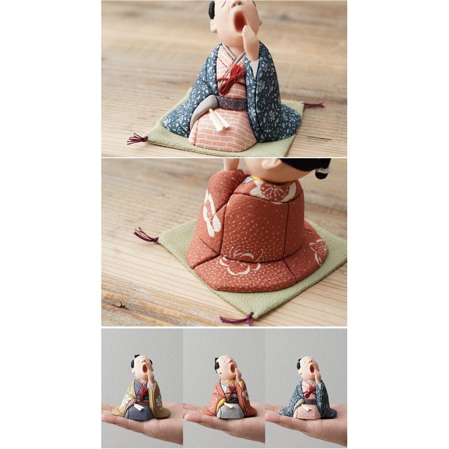 江戸らくご人形 江戸落語人形 木目込人形 あくび指南 落語 熊五郎 八五