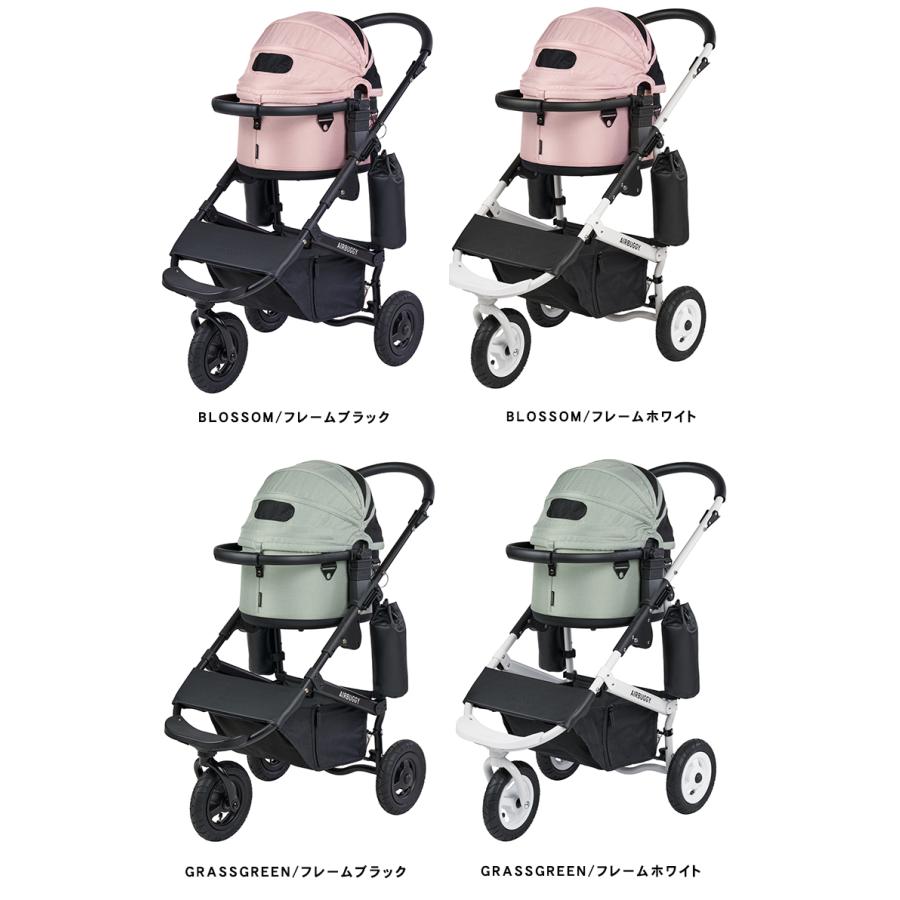 【新品・未使用】エアバギー DOME3 スモール ホワイト×ブロッサム DOME3 SMALL - AIRBUGGY FOR PET | ペットカートのエアバギー