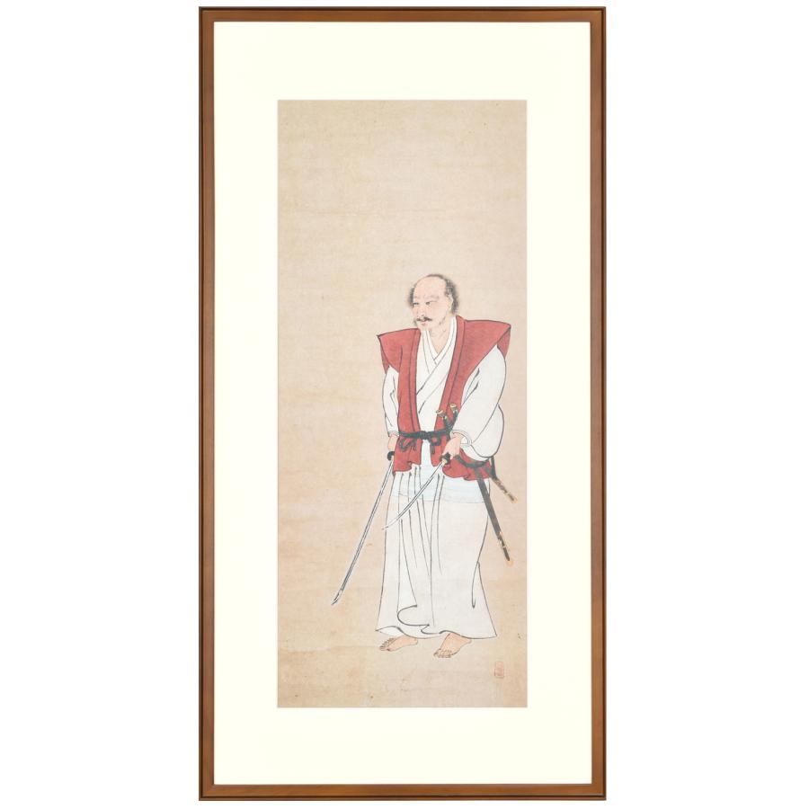 宮本武蔵名品コレクション 紙本著色 宮本武蔵像 額装 原寸大複製