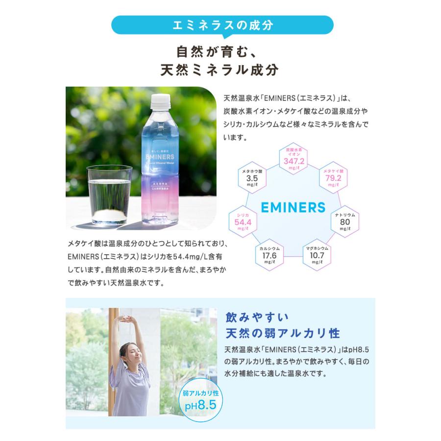 EMINERS (2L×6本入り) 2リットル エミネラス ミネラルウォーター 水