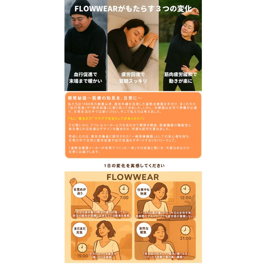 FLOWWEAR フロウウェア リカバリーインナー リカバリーウェア