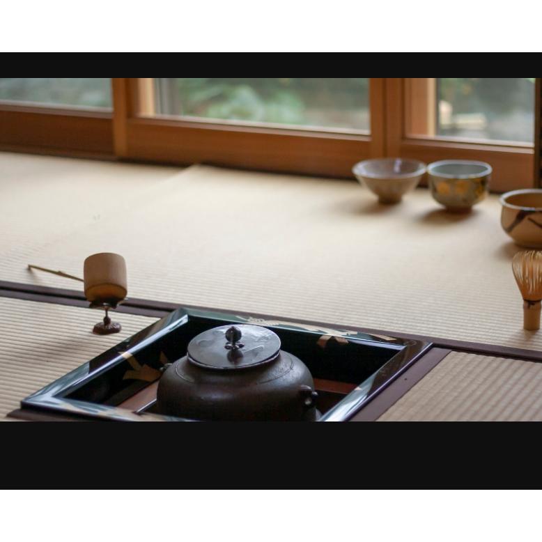 Tatami de 茶会 茶道セット お茶キット 道具 畳 茶筅 美濃焼抹茶碗