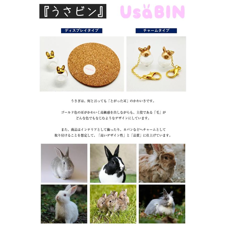 うさビン うさぎビン チャーム ディスプレイ うさぎびん ウサギ瓶