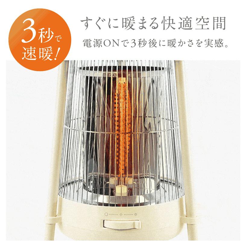 NIPLIFE 電気ストーブ 円形テーブル型 ベージュ Amazon | NIPLIFE