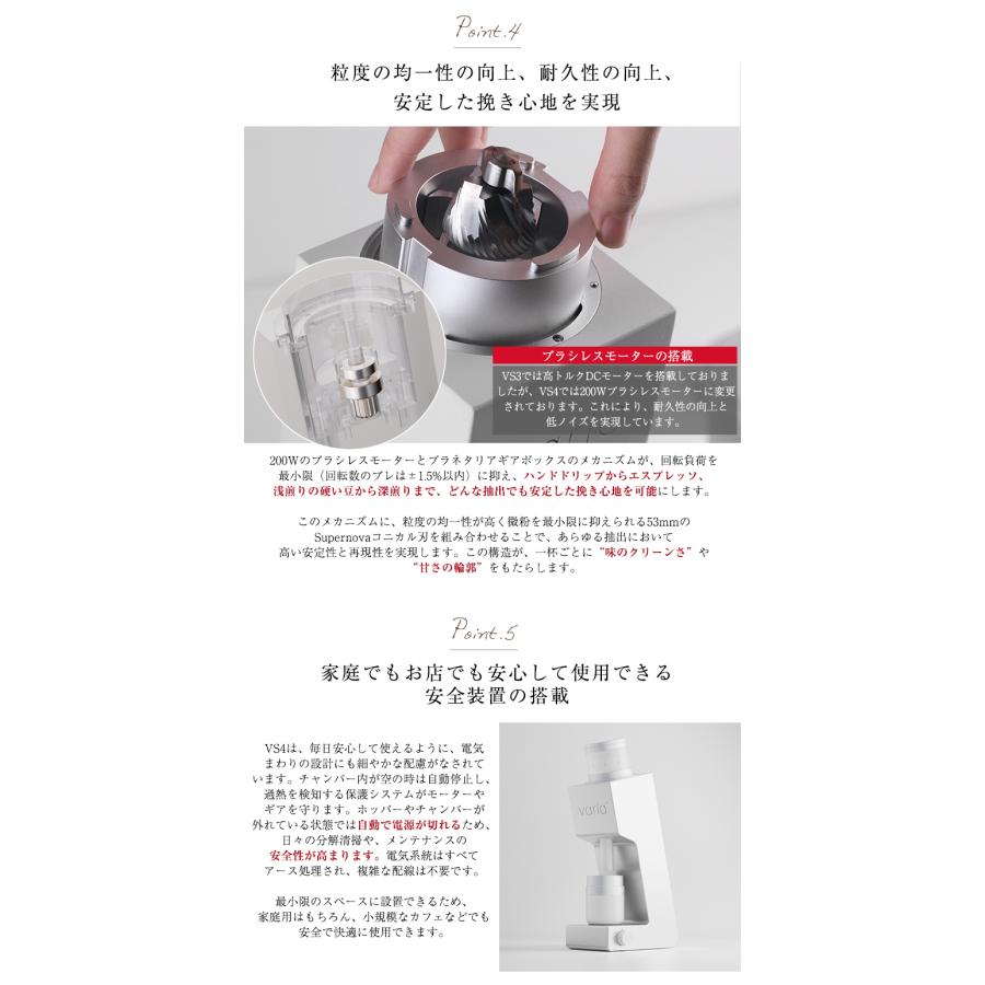 Varia VS4 グラインダー 珈琲豆の特典付 ヴァリア コーヒーミル 特許