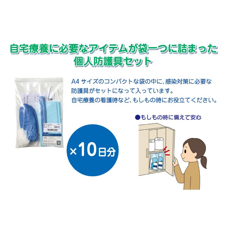 竹虎の信頼があなたの家族を守る 自宅療養時の感染保護 全身防護具10日