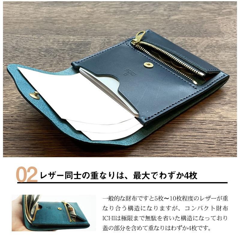 ICHI コンパクト 財布 薄い 収納力 耐久性 moku ウォレット プレゼント