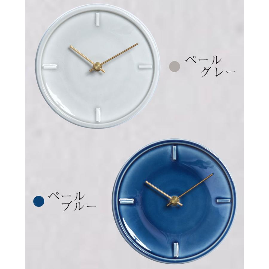 SUGY GLAZED CLOCK セラミック掛け時計 タイル 時計 ムーブメント 日本