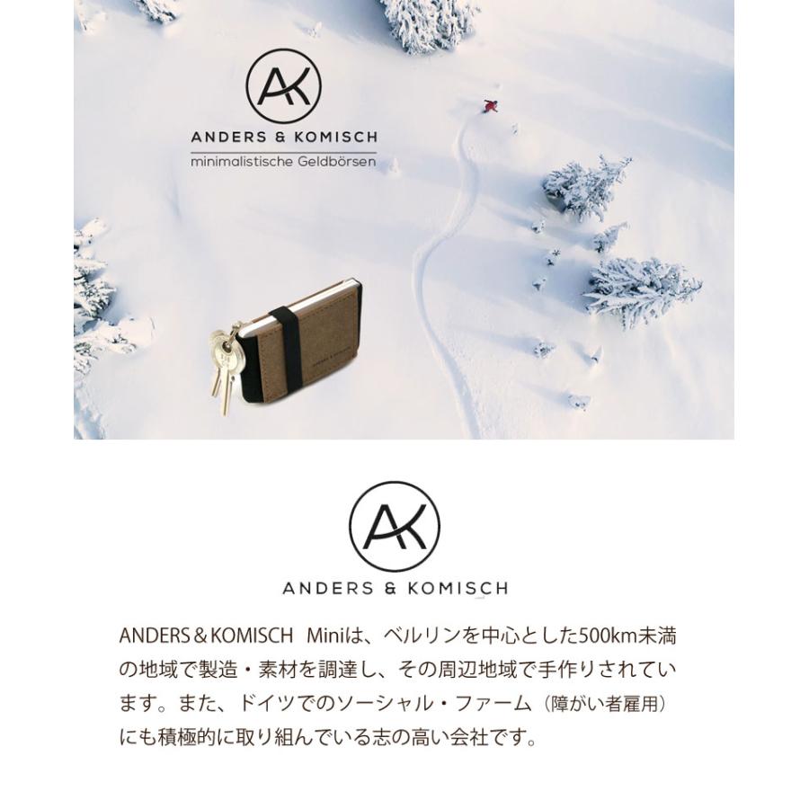 ANDERS & KOMISCH ミニ財布 金属プレート付き 鍵も入る 超コンパクトウォレット ANDERS＆KOMISCH Mini プレート付き