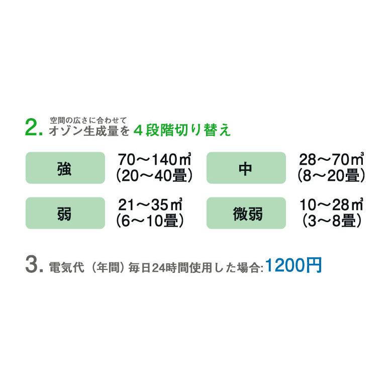 オゾン生成 除菌 消臭 洗浄 エアビーナスミニ ARV-O3MI 3畳〜40畳