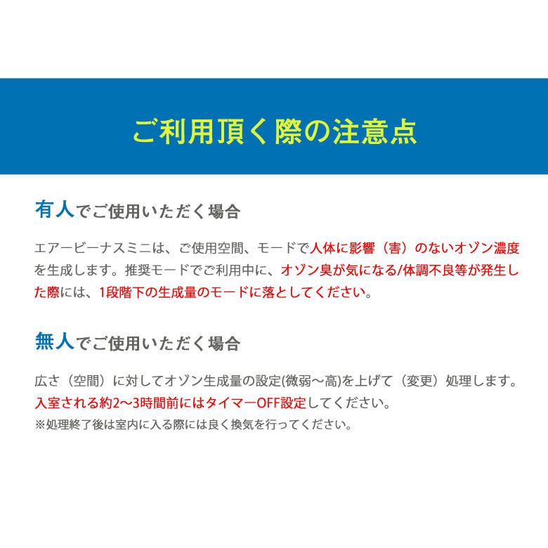 オゾン生成 除菌 消臭 洗浄 エアビーナスミニ ARV-O3MI 3畳〜40畳