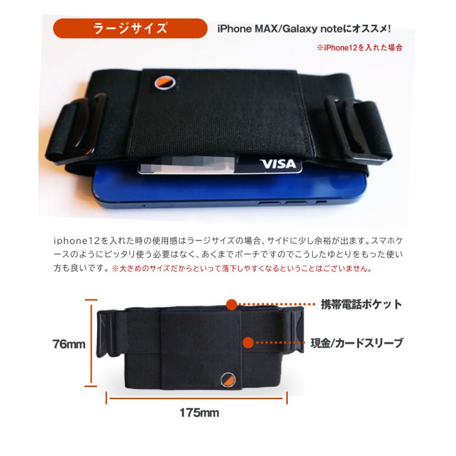 スマホを身に着ける One80Pouch スマートフォン型 超薄型 ウエスト
