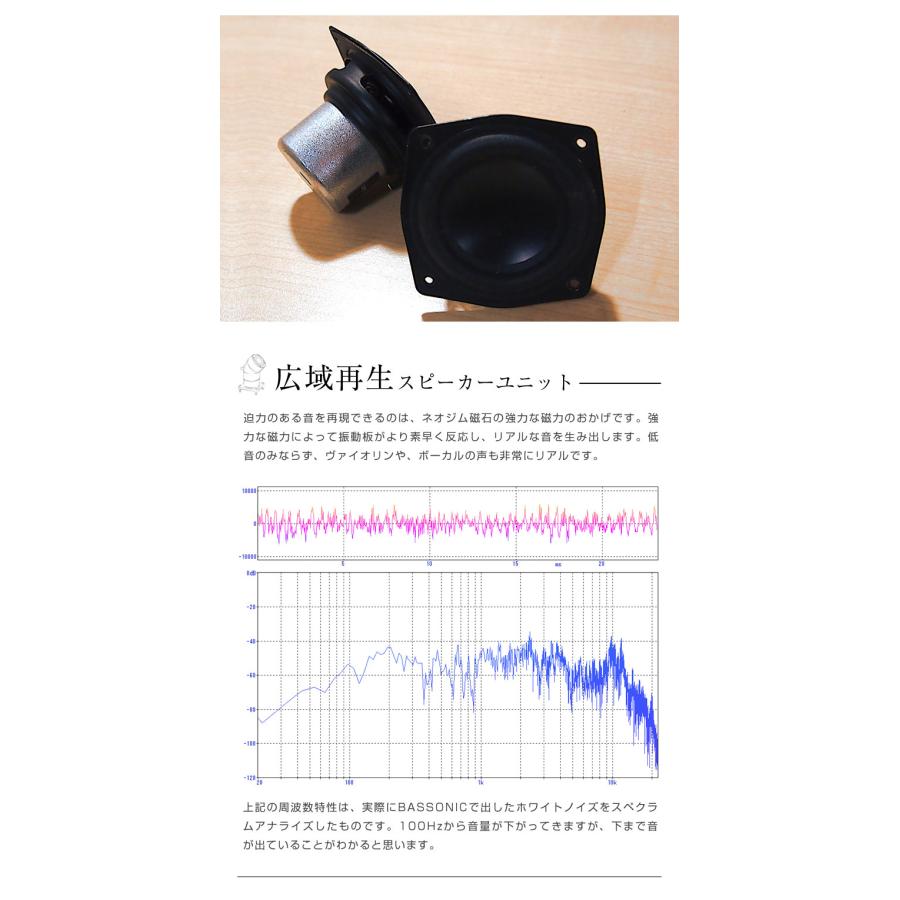 バッソニック BASSONIC 小型 卓上 パイプ スピーカー ステレオ サラウンド 臨場感 高音質 リアル 迫力 ウーハー リーズナブル 感動 塩ビ管の画像
