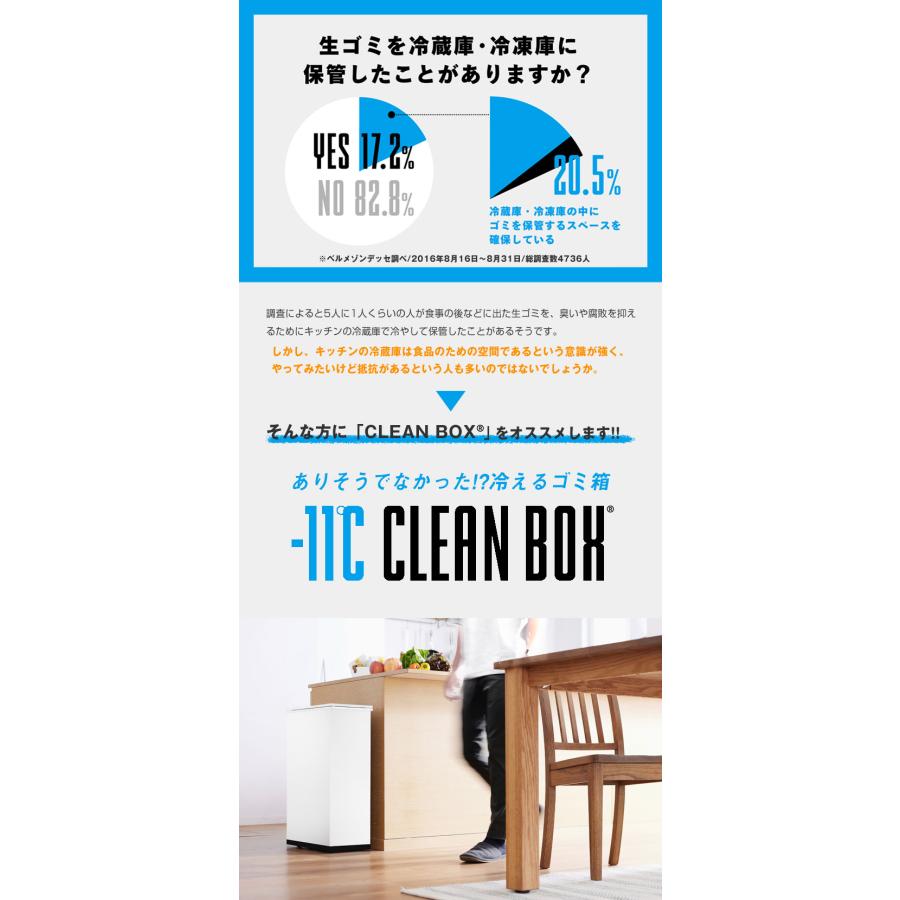 クリーンボックス 冷凍 CLEAN BOX 冷やす ゴミ箱 冷凍ゴミ箱 マイナス