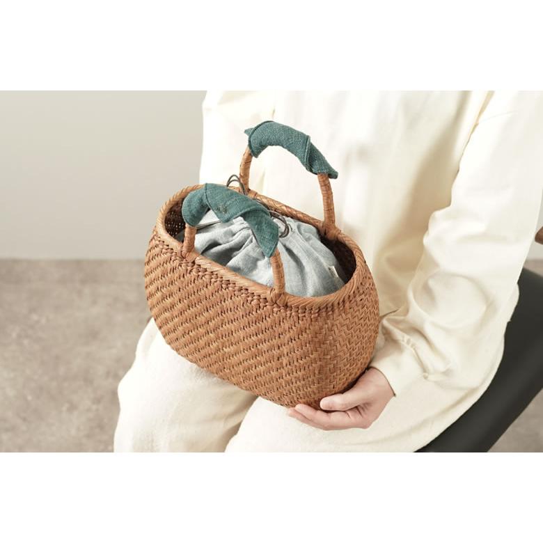 かごバッグ 山葡萄かごバッグ(W27×D12×H20cm tsunagu-085手紡ぎ かごバッグ 山葡萄かごバッグ(W27×D12×H20cm tsunagu-085手紡ぎ