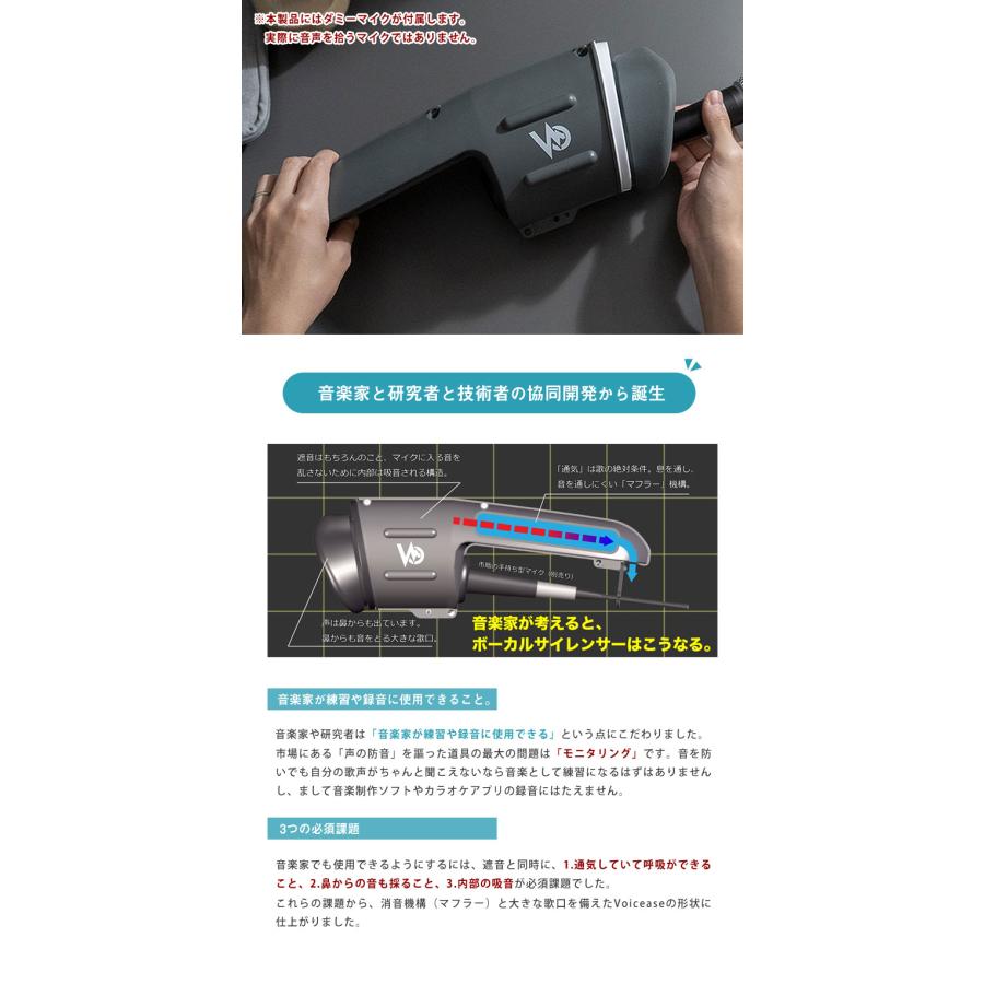 Voicease ヴォイシーズ 装着 自宅 歌える 防音 防音室 防音マイク