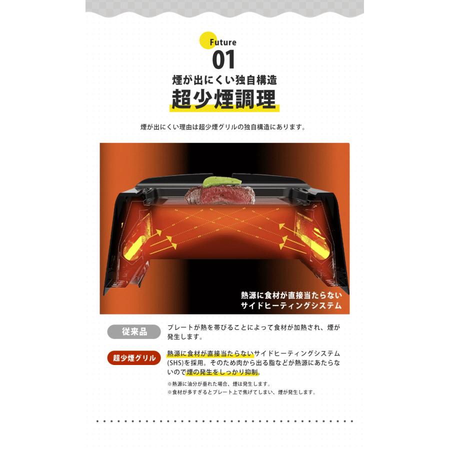 GLAMP. 超少煙グリル ホットプレート プレート 減煙 吸煙グリル 卓上