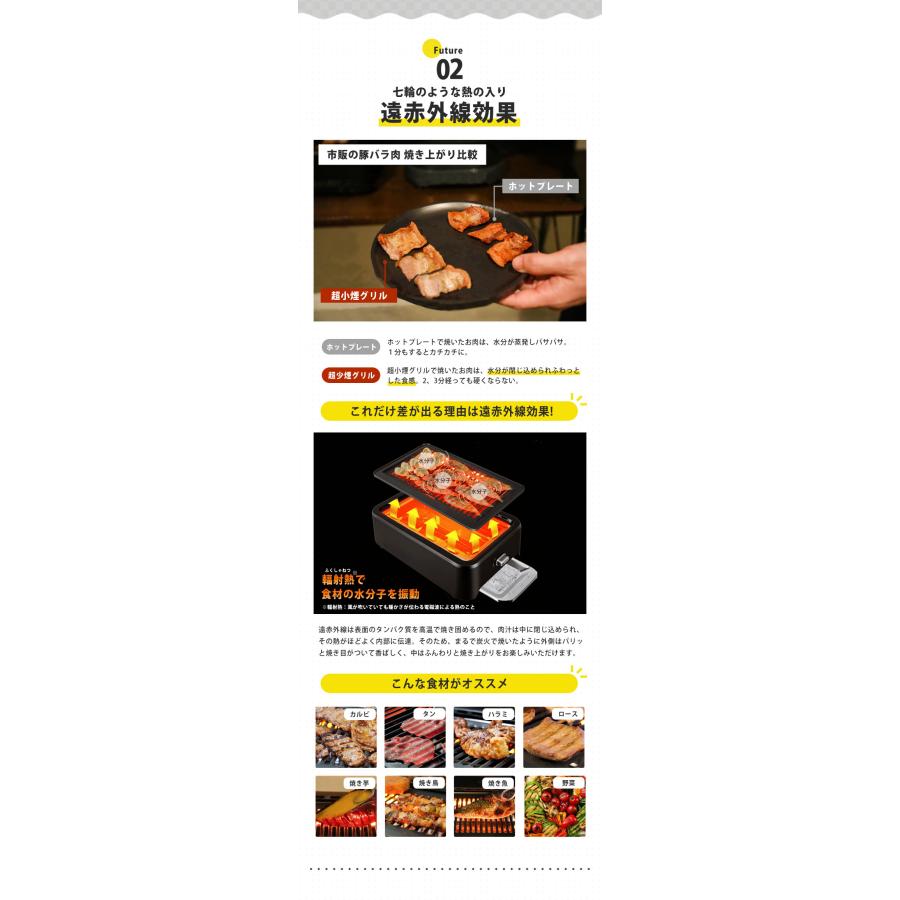 GLAMP. 超少煙グリル ホットプレート プレート 減煙 吸煙グリル 卓上