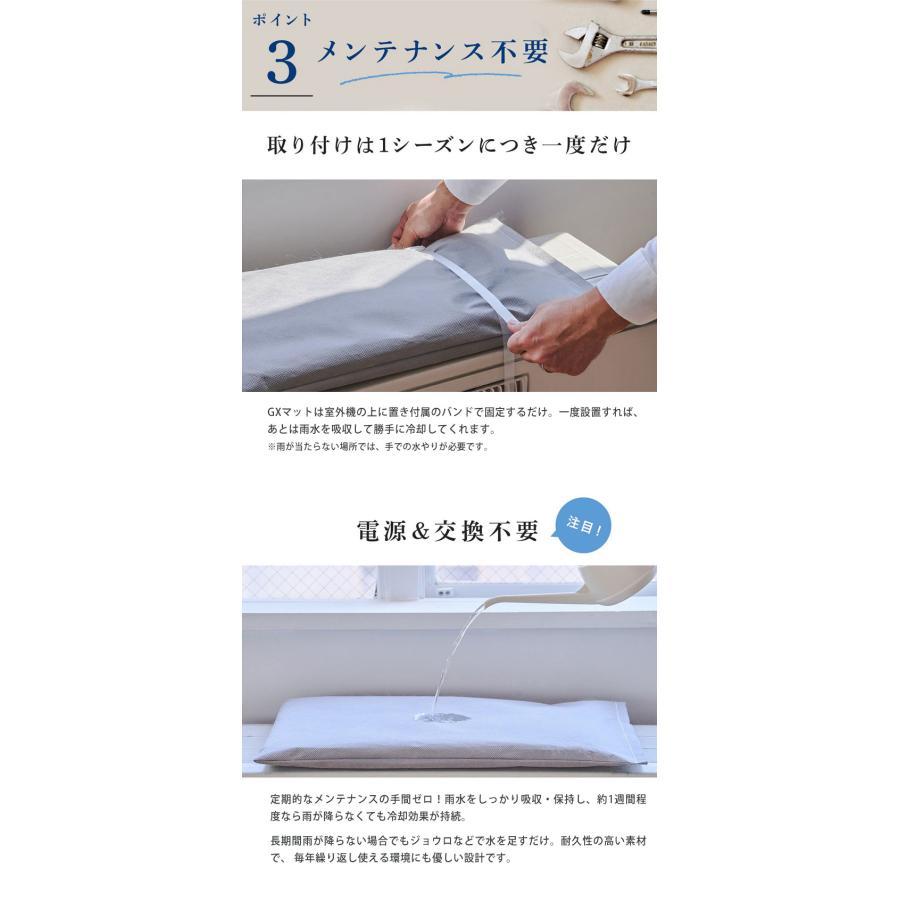 GXマット 室外機 冷却カバー エアコン 大 室外機カバー 室外機マット