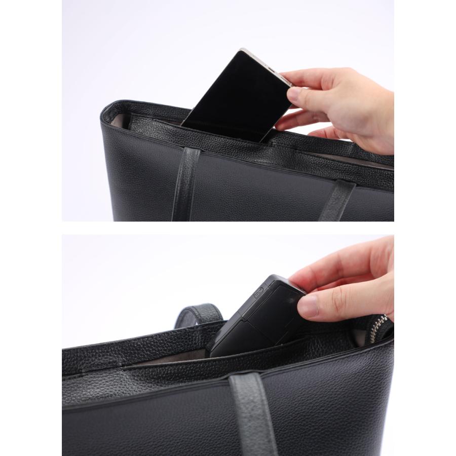 muon Totebag THE Tote ムオン トートバッグ ミニマル シンプル 洗練 スタイリッシュ かっこいい おしゃれ 本革 上品 大人バッグ 自立するバック ビジネスバッグの画像