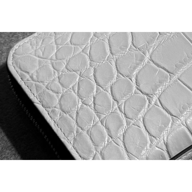 CREEZAN BLUE MOON ZIPPER LONG WALLET ワニ革 クロコダイル 財布 長財布 ロングウォレット 本革 レザー 鰐 豊岡鞄認定品 CBMJ-003-01の画像
