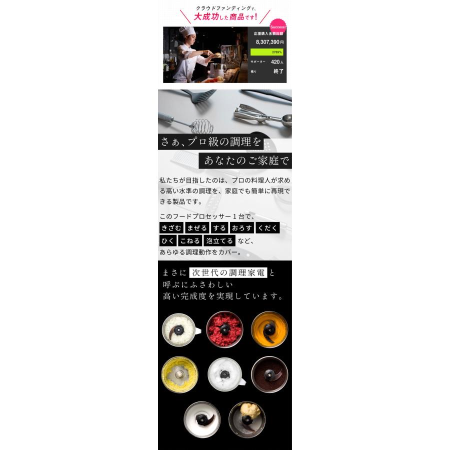 スマートフードプロセッサー Master Cut＋ マスターカットプラス
