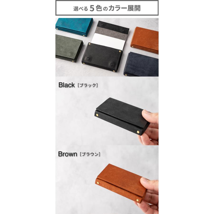 リンバスカンパニー　韓国ポップアップ　名刺財布 ポップアップレザー名刺入れ 無縫製 名刺入れ 名刺が飛び出す 取り出し