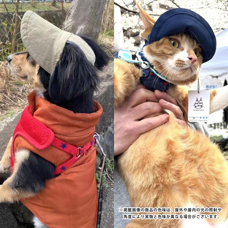 ③Parti du Ruban お帽子　ハット犬用品　写真撮影 maribou 犬用キャップ ベーシックシリーズ 帽子 犬 猫 ペット用 UV CUT