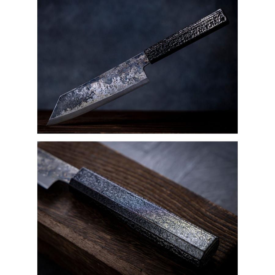 四郎國光 鍛造黒打包丁 KUROUCHI BUNKA 鍛冶屋 手作業 安来鋼 三徳包丁